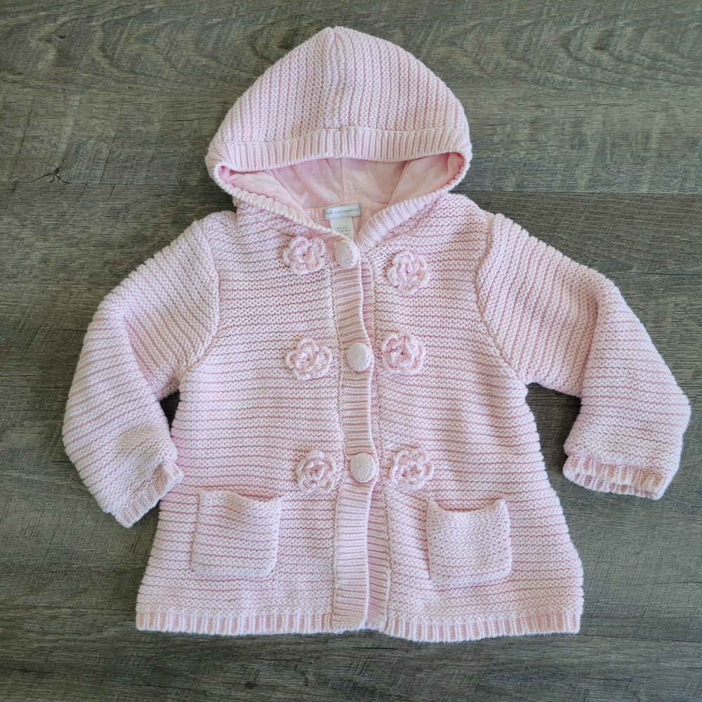 First impressions cotton knitted coat girl 24m